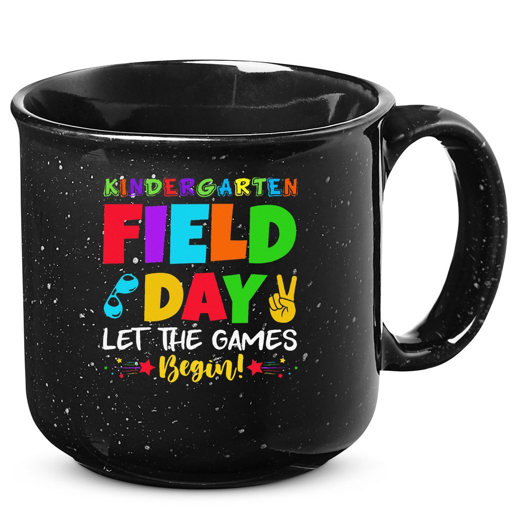 Kindergarten Field Day 2025 Let The Games Begin Teacher 15oz Campfire Ceramic Mug