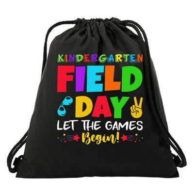 Kindergarten Field Day 2025 Let The Games Begin Teacher Drawstring Bag