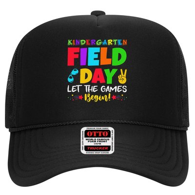 Kindergarten Field Day 2025 Let The Games Begin Teacher Trucker Hat