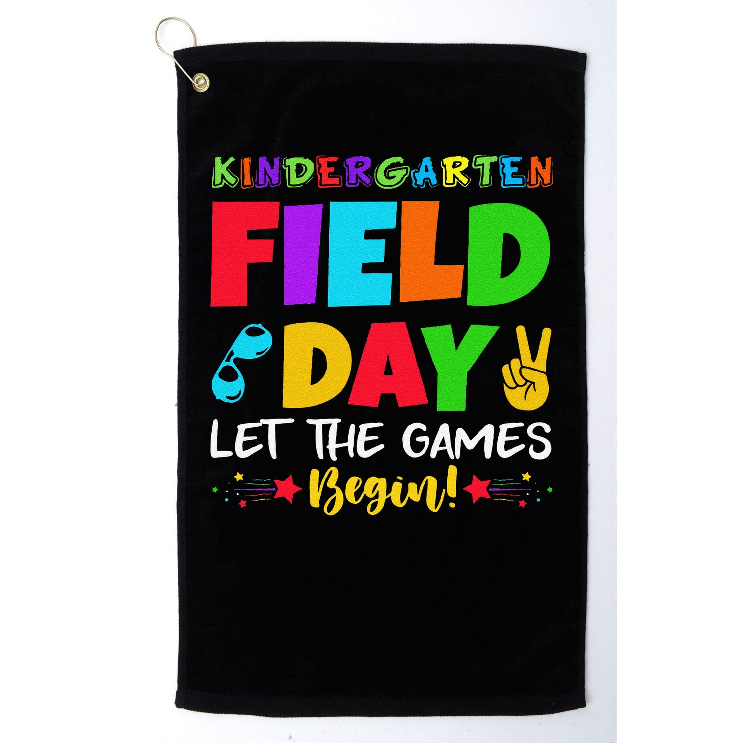 Kindergarten Field Day 2025 Let The Games Begin Teacher Golf Towel