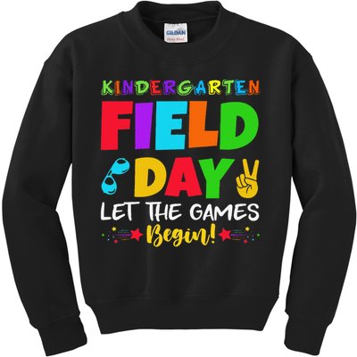 Kindergarten Field Day 2025 Let The Games Begin Teacher Kids Sweatshirt