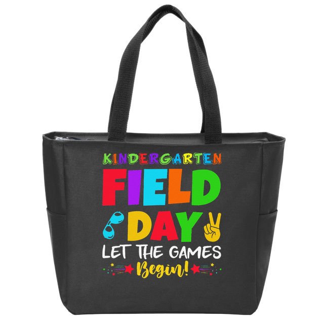 Kindergarten Field Day 2025 Let The Games Begin Teacher Zip Tote Bag