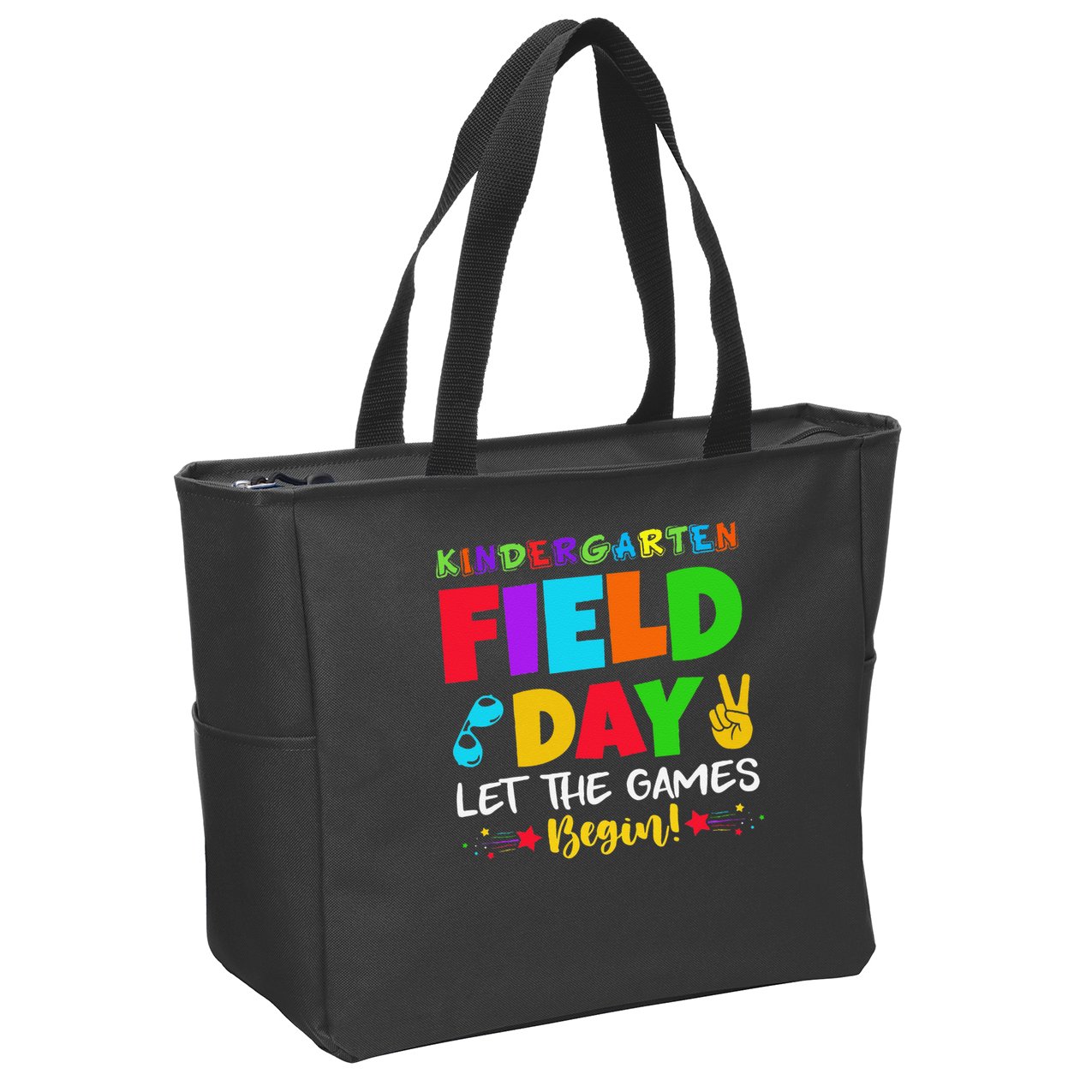 Kindergarten Field Day 2025 Let The Games Begin Teacher Zip Tote Bag