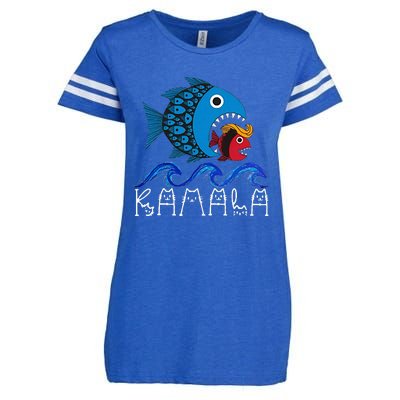 Kamala Fish Eat Fish Enza Ladies Jersey Football T-Shirt