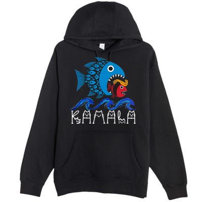 Kamala Fish Eat Fish Premium Pullover Hoodie