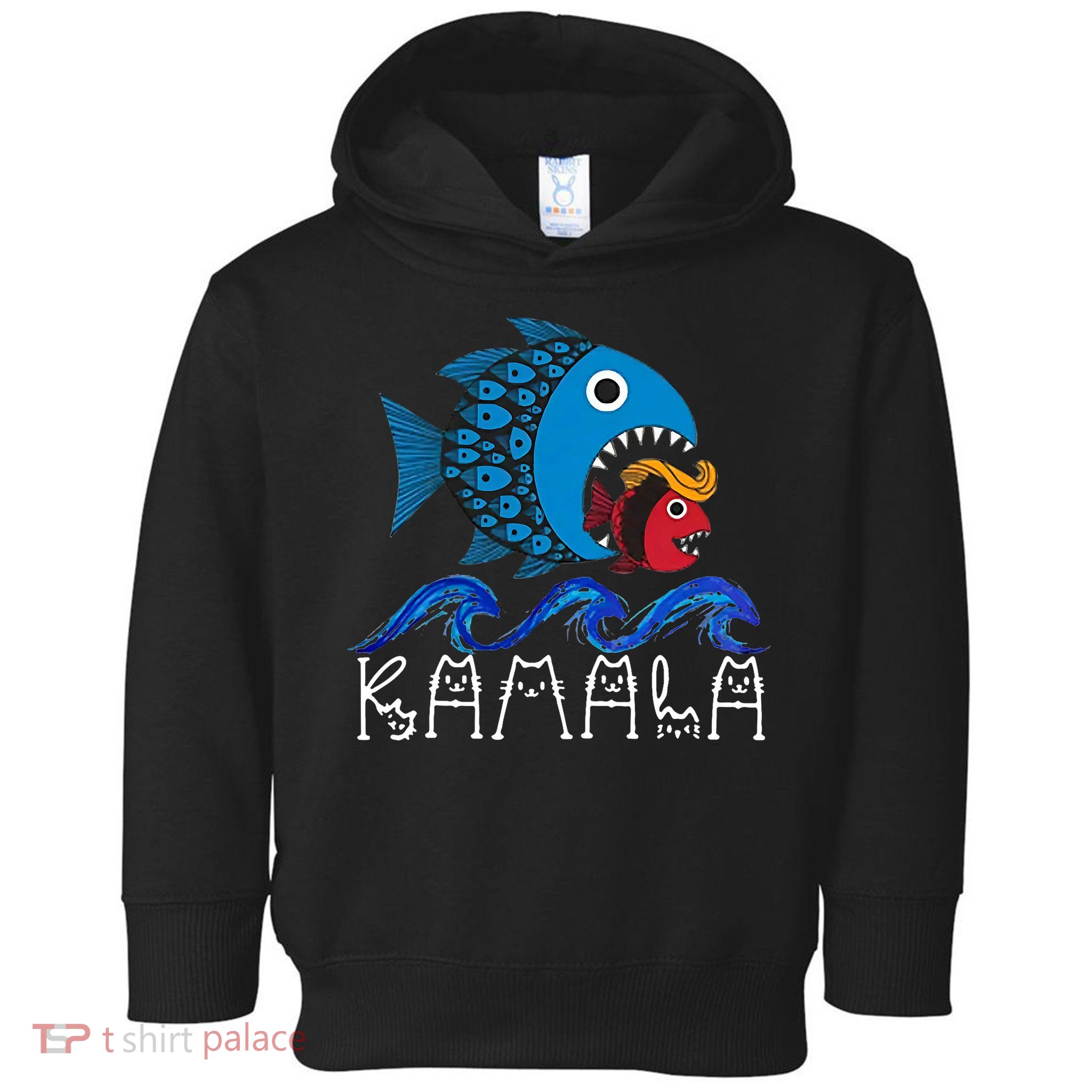 Kamala Fish Eat Fish Toddler Hoodie