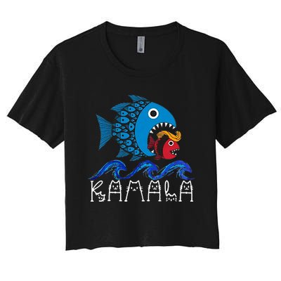 Kamala Fish Eat Fish Women's Crop Top Tee