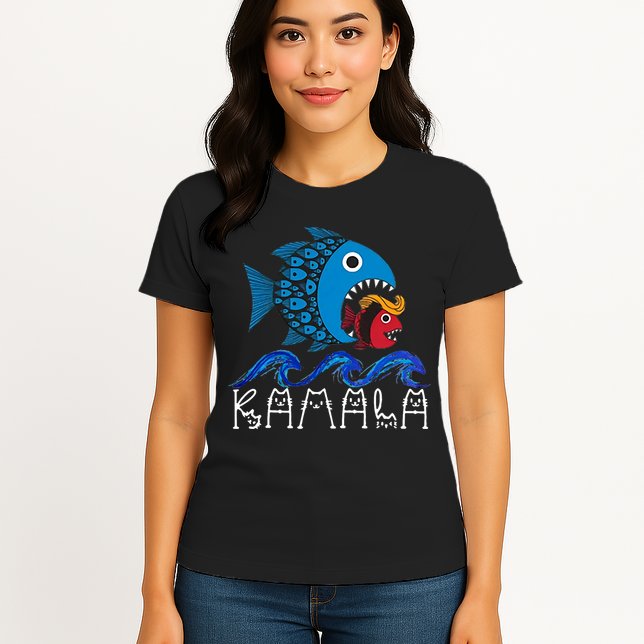 Kamala Fish Eat Fish Womens T-Shirt