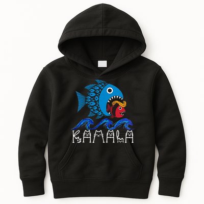 Kamala Fish Eat Fish Kids Hoodie