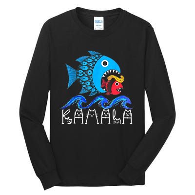 Kamala Fish Eat Fish Tall Long Sleeve T-Shirt