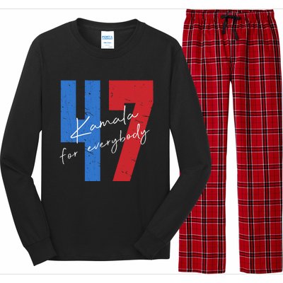 Kamala For Everybody Vote Kamala President Harris 47 Long Sleeve Pajama Set