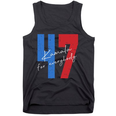 Kamala For Everybody Vote Kamala President Harris 47 Tank Top