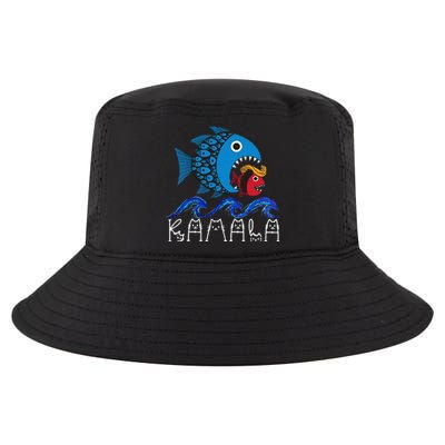 Kamala Fish Eat Fish Gift Cool Comfort Performance Bucket Hat