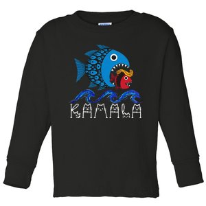 Kamala Fish Eat Fish Gift Toddler Long Sleeve Shirt