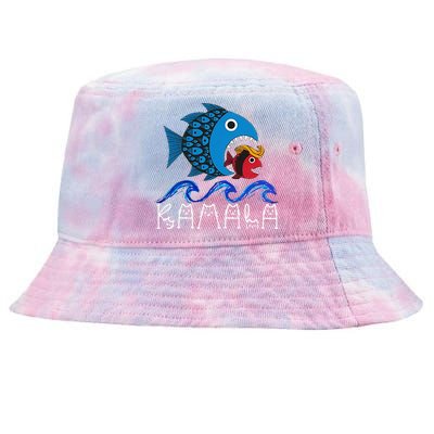 Kamala Fish Eat Fish Gift Tie-Dyed Bucket Hat