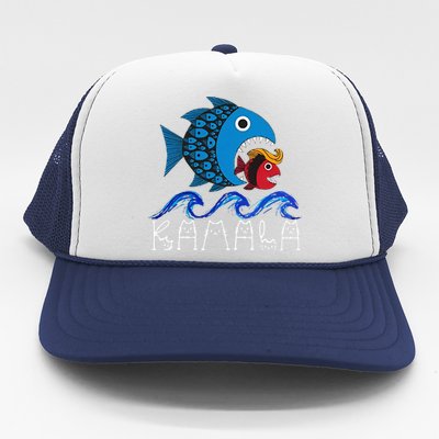 Kamala Fish Eat Fish Gift Trucker Hat