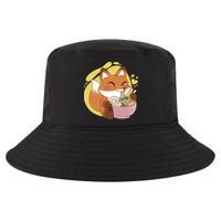 Kawaii Fox Eating Ramen Cool Comfort Performance Bucket Hat