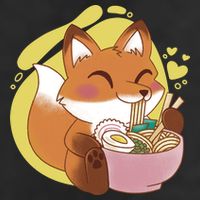 Kawaii Fox Eating Ramen Adult Drive Performance Visor