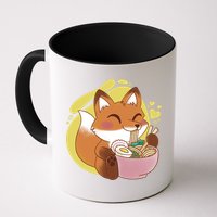 Kawaii Fox Eating Ramen Mug
