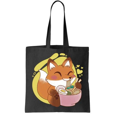 Kawaii Fox Eating Ramen Bag