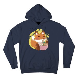 Kawaii Fox Eating Ramen Hoodie