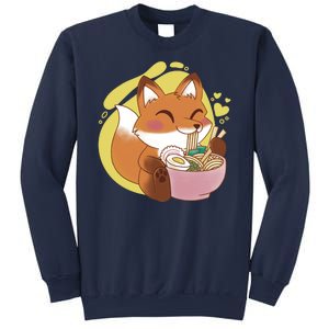 Kawaii Fox Eating Ramen Sweatshirt