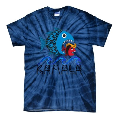 Kamala Fish Eat Fish Tie-Dye T-Shirt