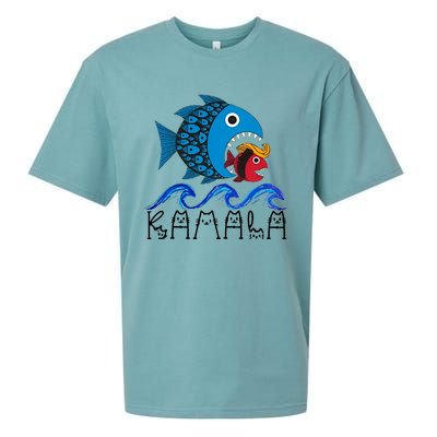 Kamala Fish Eat Fish Sueded Cloud Jersey T-Shirt