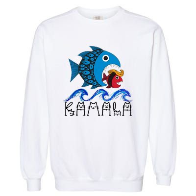 Kamala Fish Eat Fish Garment-Dyed Sweatshirt