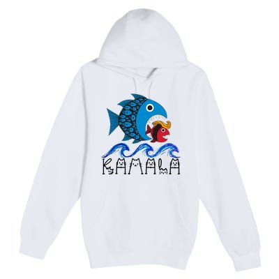 Kamala Fish Eat Fish Premium Pullover Hoodie