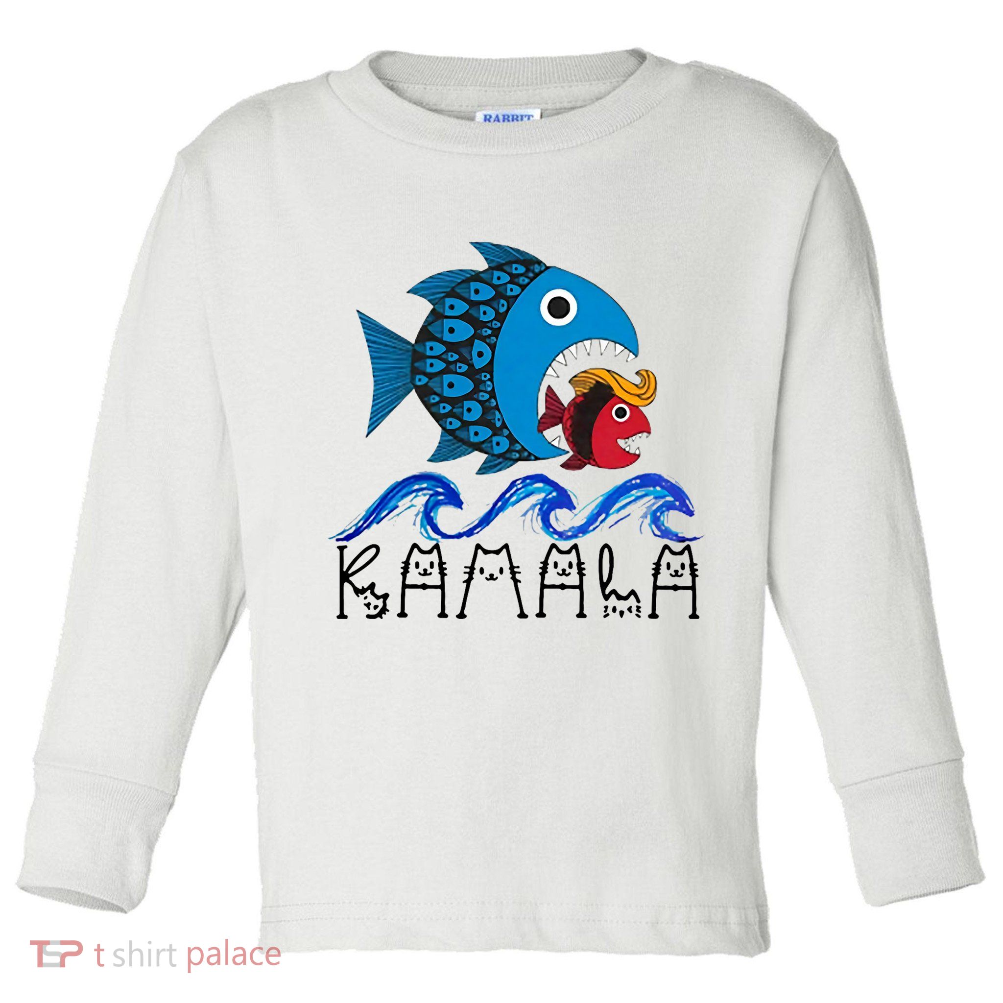 Kamala Fish Eat Fish Toddler Long Sleeve Shirt
