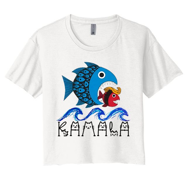 Kamala Fish Eat Fish Crop Top