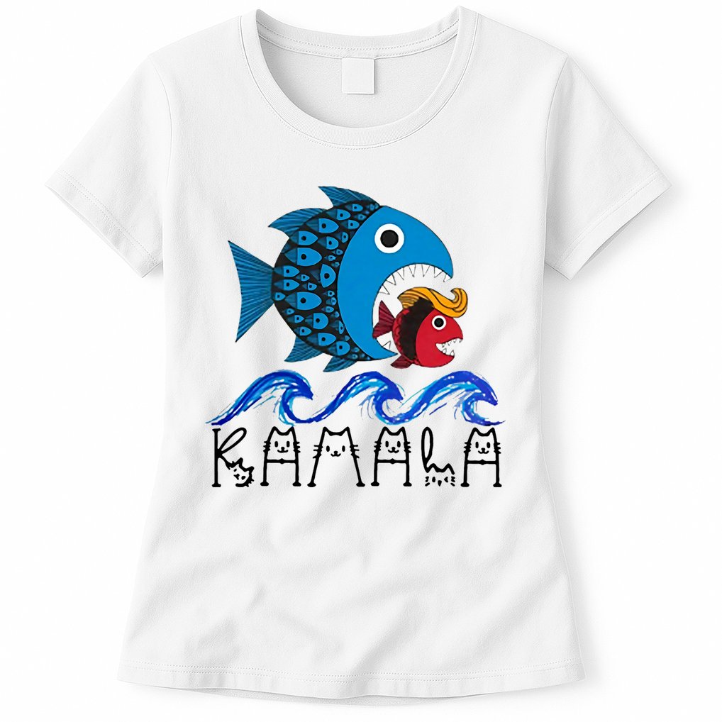 Kamala Fish Eat Fish Womens T-Shirt