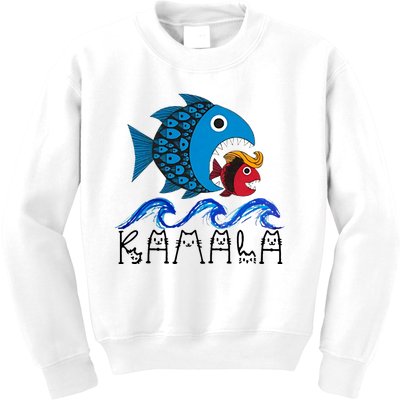 Kamala Fish Eat Fish Kids Sweatshirt