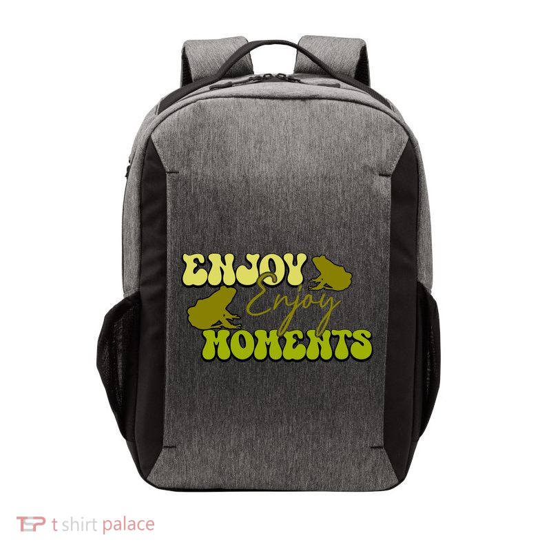 Kawaii Frog Enjoy Every Moments Gift Vector Backpack