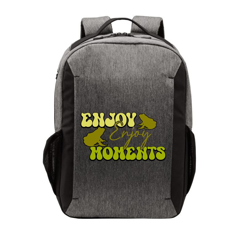 Kawaii Frog Enjoy Every Moments Gift Vector Backpack
