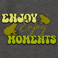 Kawaii Frog Enjoy Every Moments Gift Vector Backpack