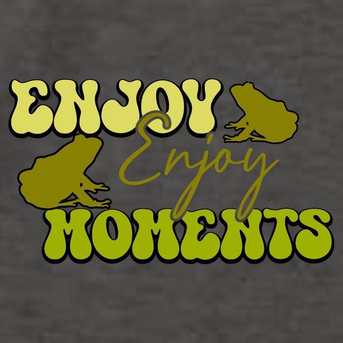 Kawaii Frog Enjoy Every Moments Gift Vector Backpack