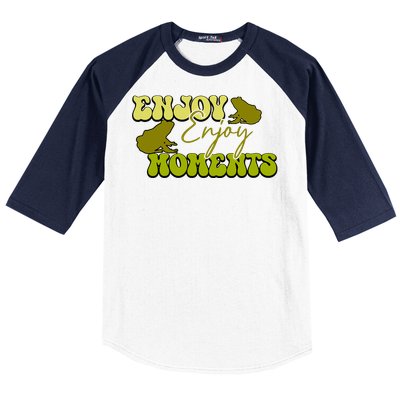 Kawaii Frog Enjoy Every Moments Gift Baseball Sleeve Shirt