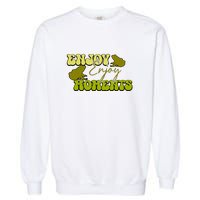 Kawaii Frog Enjoy Every Moments Gift Garment-Dyed Sweatshirt