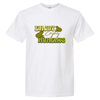 Kawaii Frog Enjoy Every Moments Gift Garment-Dyed Heavyweight T-Shirt