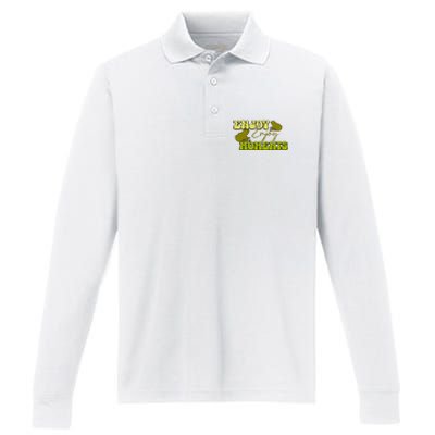 Kawaii Frog Enjoy Every Moments Gift Performance Long Sleeve Polo