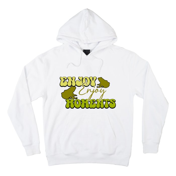 Kawaii Frog Enjoy Every Moments Gift Hoodie