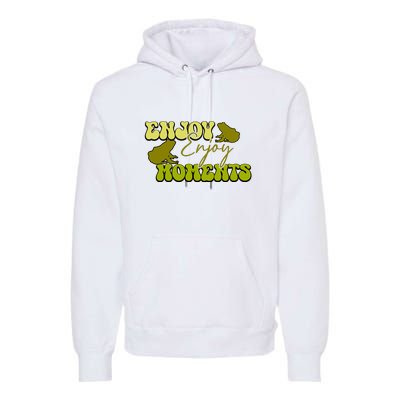 Kawaii Frog Enjoy Every Moments Gift Premium Hoodie