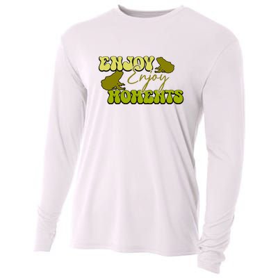 Kawaii Frog Enjoy Every Moments Gift Cooling Performance Long Sleeve Crew