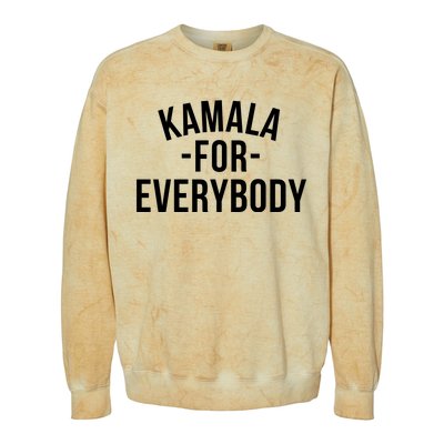 Kamala For Everybody Colorblast Crewneck Sweatshirt