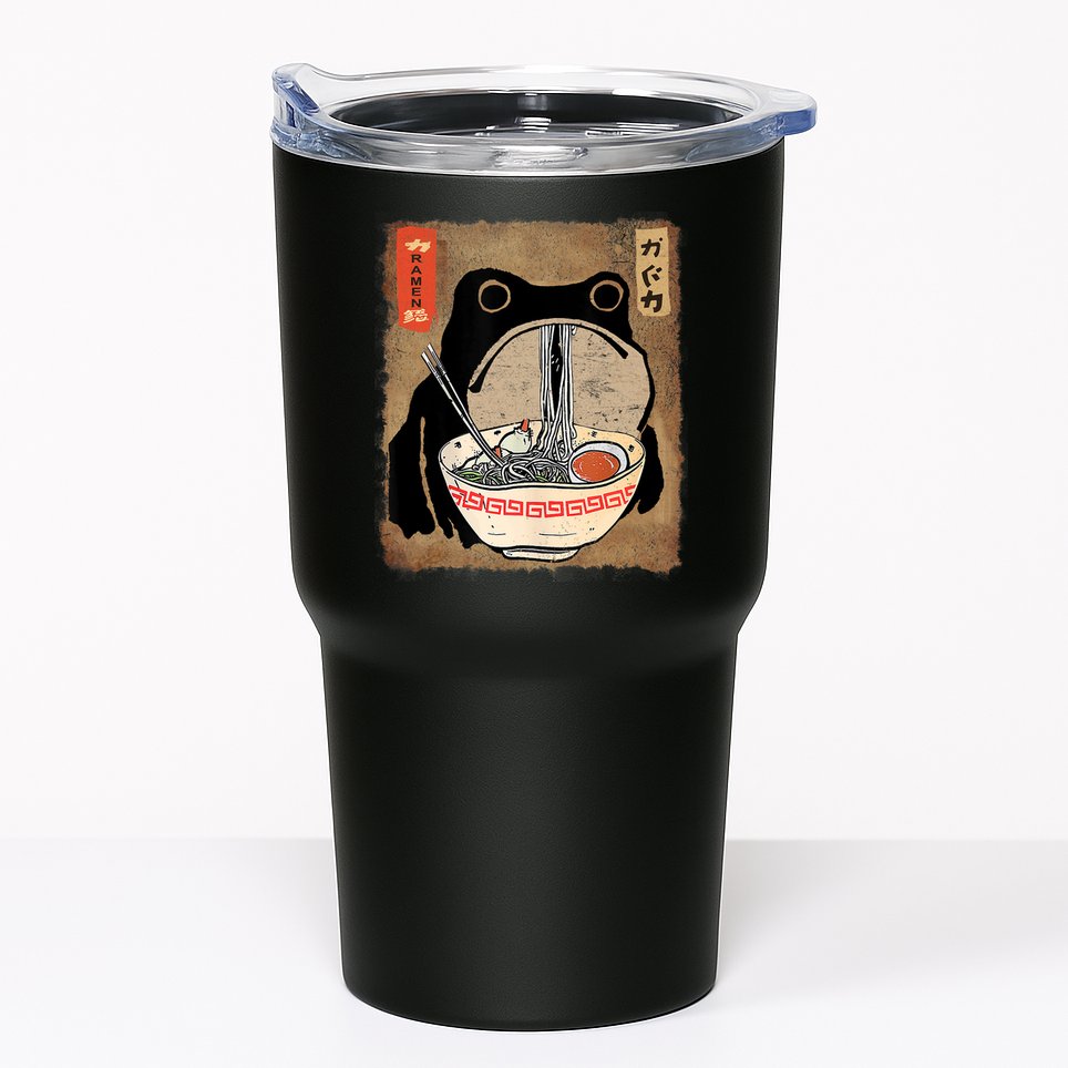 Kawaii Frog Eating Ramen Japanese Food Anime Teen Tumbler