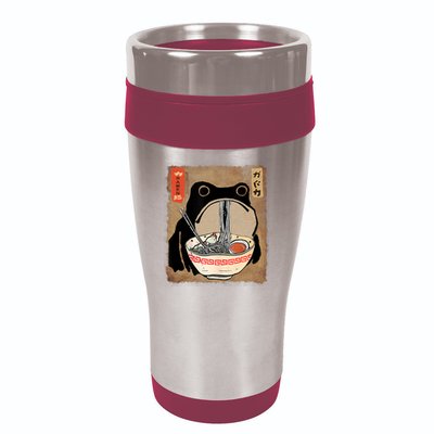 Kawaii Frog Eating Ramen Japanese Food Anime Teen 16oz Travel Tumbler