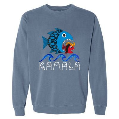 Kamala Fish Eat Fish Garment-Dyed Sweatshirt