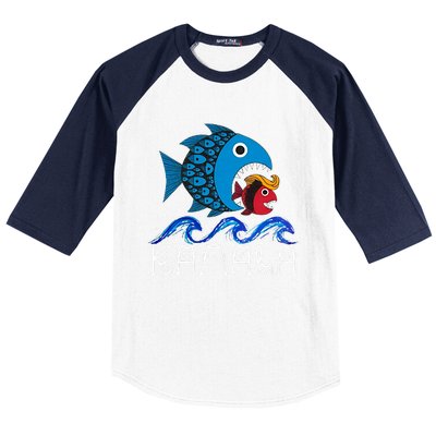 Kamala Fish Eat Fish Baseball Sleeve Shirt